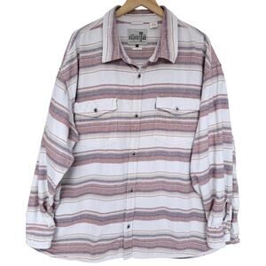 Levi's SilverTab Button Up Shirt Mens XXL Striped Long Sleeve Skate Streetwear